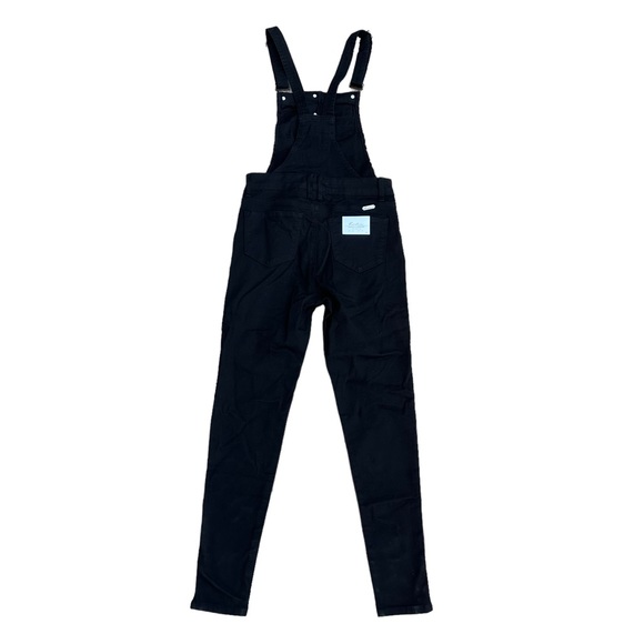 Kancan Overalls Jean Womens Denim Stretch Bibs Boho 90s Black Small NWT - Picture 8 of 16